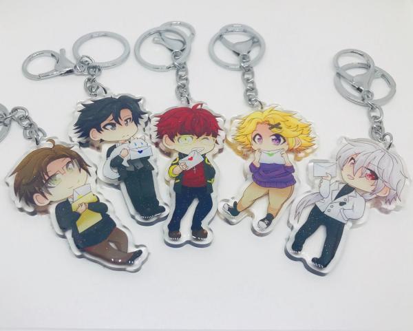 Mystic Messenger Glitter Acrylic Charms