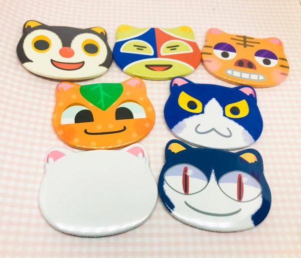 Animal Crossing Cat Villager Buttons picture