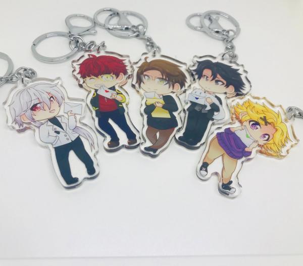 Mystic Messenger Glitter Acrylic Charms picture