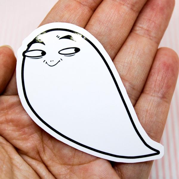 Smug Ghost Sticker