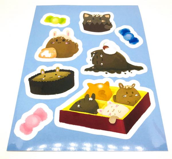 Bunbons and Chococats Sticker Sheet