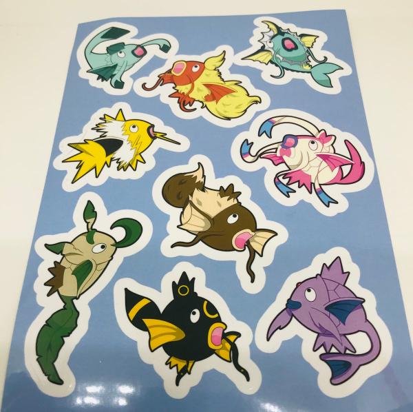 Eeveelution Magikarp Sticker Sheet picture