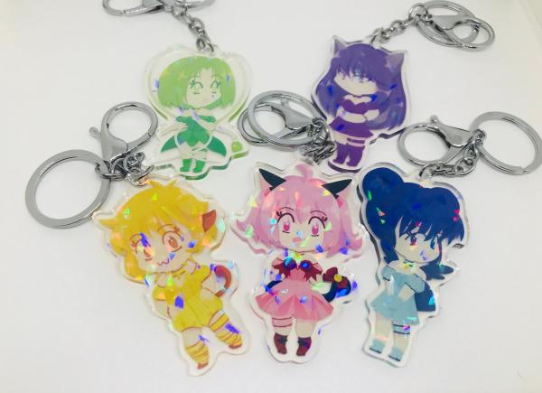 Tokyo Mew Mew Holographic Acrylic Charms picture