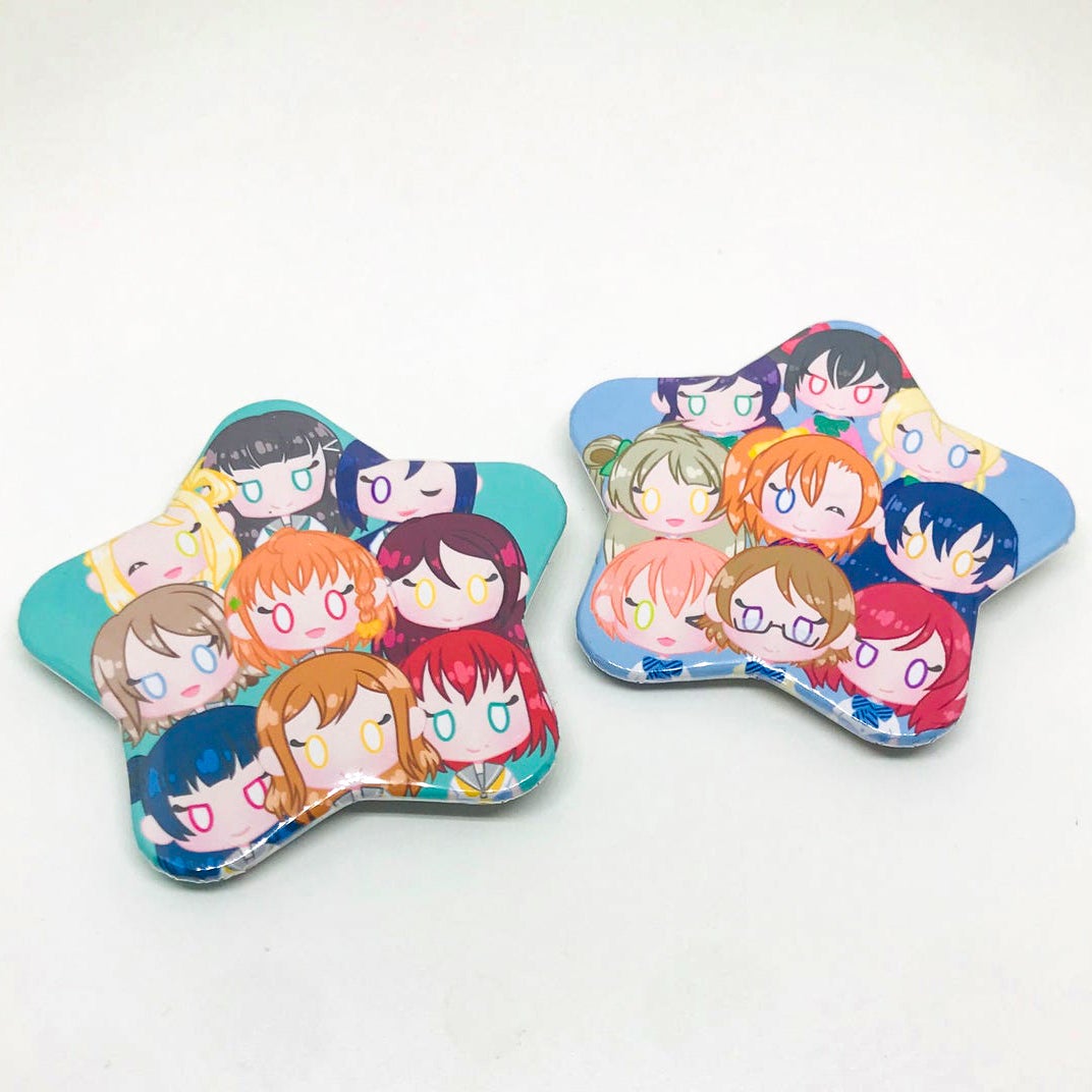 Love Live Star Buttons - Muse, Aquors, Nijigasaki picture