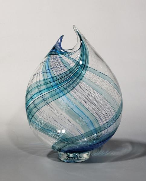 steel blue vase