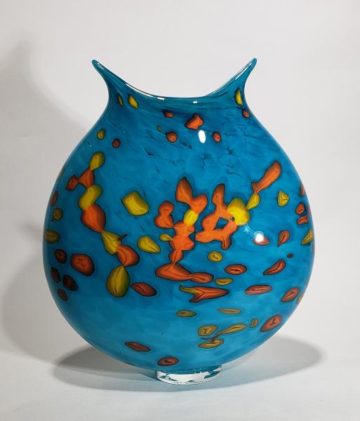 medium sea blue vase picture