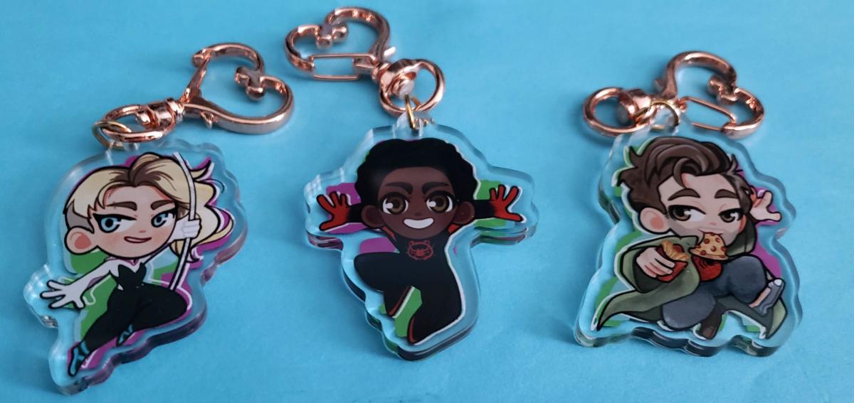 Spider Family Acrylic Charms 2" Bundle picture