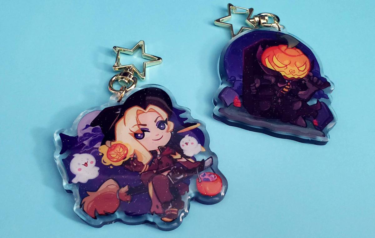 Glitter epoxy charms outlet