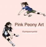 Pink Peony Art
