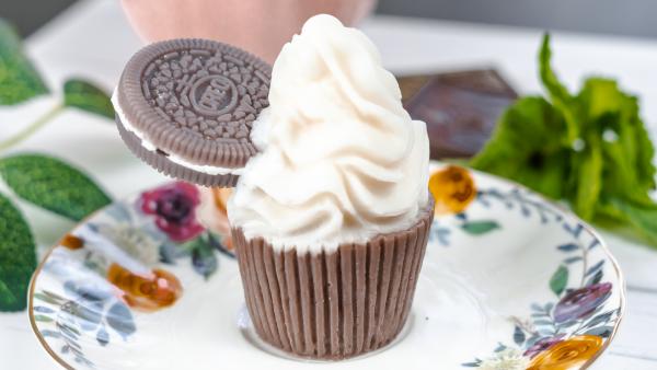 Soap "Chocolate-mint cupcake"