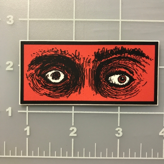 comic book eyes vinyl sticker