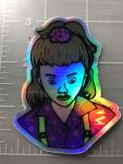 Eleven Stranger things 80s Holographic Printed Vinyl Sticker