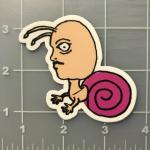 Snail Person Vinyl Sticker