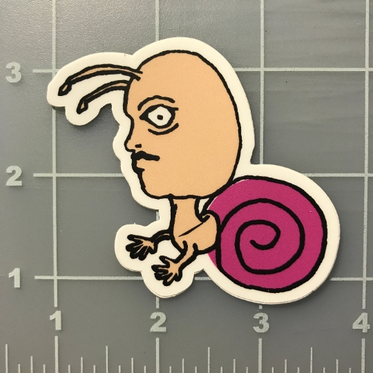 Snail Person Vinyl Sticker picture