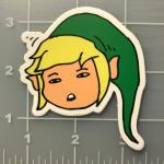 Green Hat Adventurer Printed Vinyl Sticker