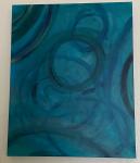 Blue Sky Acrylic Abstract Painting