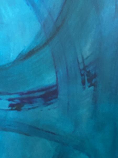 Blue Sky Acrylic Abstract Painting picture