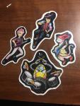 Space Dandy Dropkix Band Parody Sticker Set