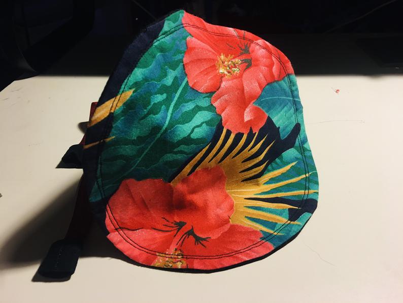 Black Hibiscus Hat picture