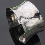 Sterling Silver Ocean Bubbles Anticlastic Cuff