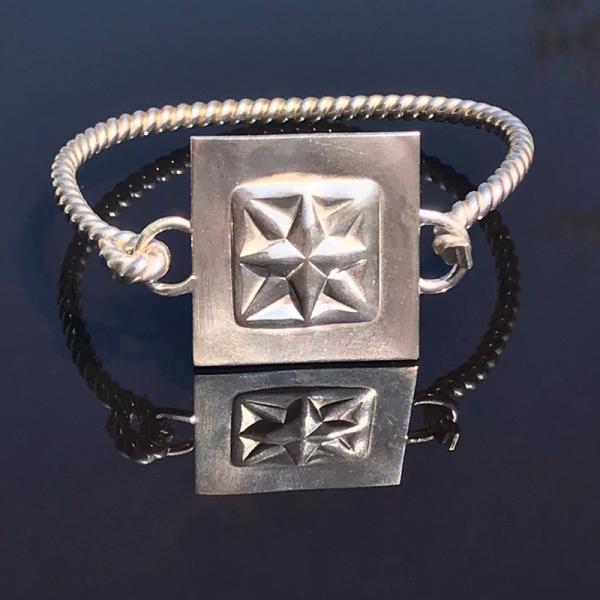 Argentium Silver Compass Star Cuff picture