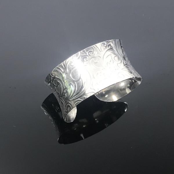 Sterling Silver Majestic Design Anticlastic Cuff picture