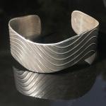 Fine Silver Wave Cuff