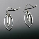 Sterling Silver Double Marquise Earrings