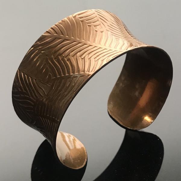 Copper Anticlastic Feather Cuff picture