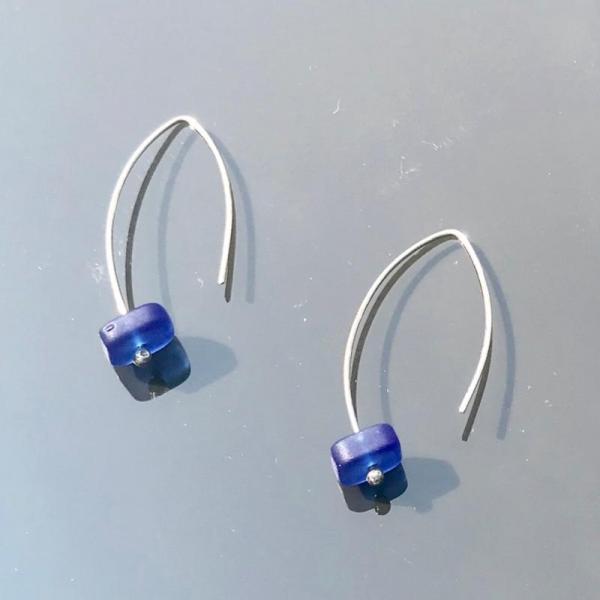 Cobalt Blue Stone Earrings picture