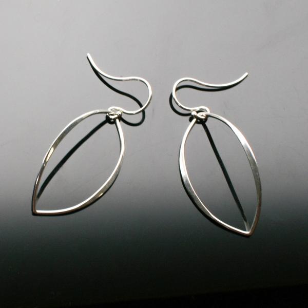 Sterling Silver Marquise Earrings picture