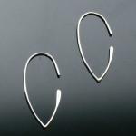 Sterling Silver Open Marquise Earrings
