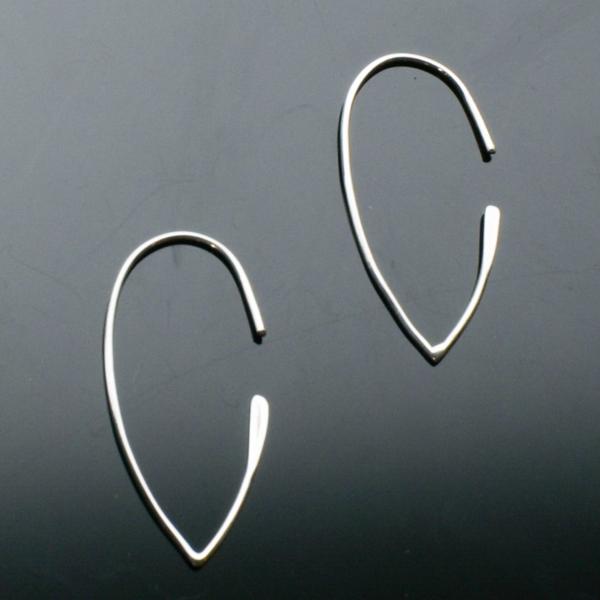 Sterling Silver Open Marquise Earrings picture