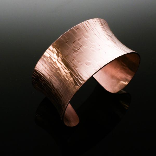 Copper Anticlastic Bark Cuff picture