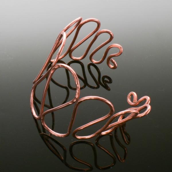 Copper Scroll Cuff