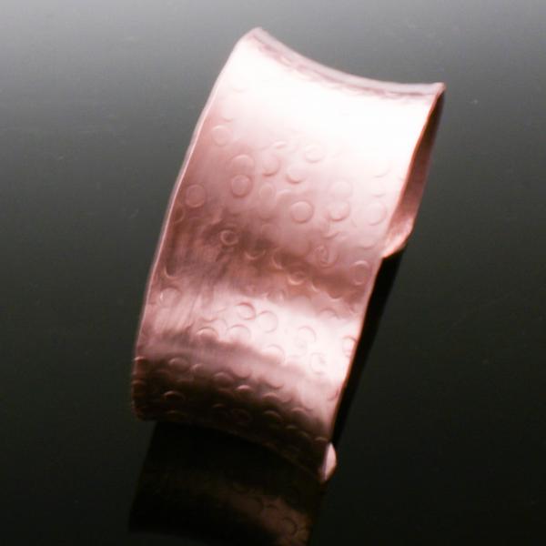 Copper Anticlastic Bubble Cuff picture