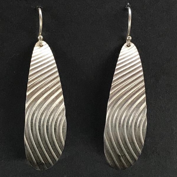 Fine Silver Wave Earrings
