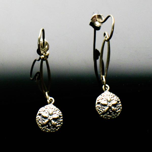 Sterling Silver Sand Dollar Earrings picture