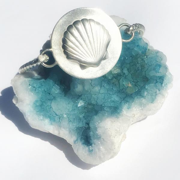 Argentium Silver Seashell Cuff Bracelet picture