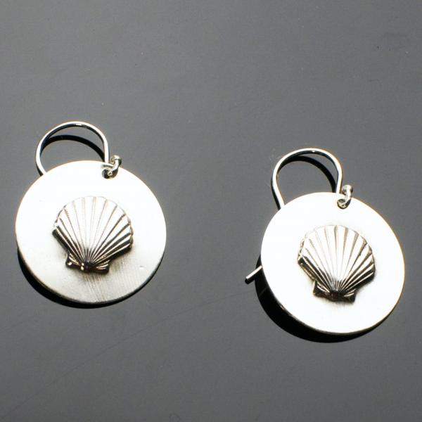 Sterling Silver Sea Shell Earrings picture