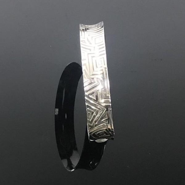 Sterling Silver Anticlastic Small Cuff-Geometric picture