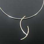 Argentium Silver Abstract Necklace