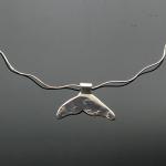 Sterling Silver Whale Fluke Necklace