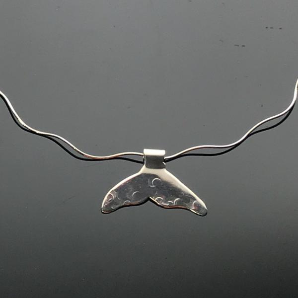 Sterling Silver Whale Fluke Necklace