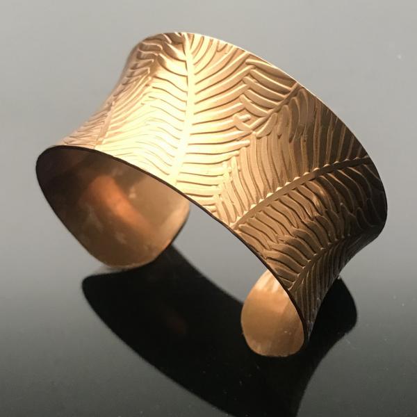 Copper Anticlastic Feather Cuff picture