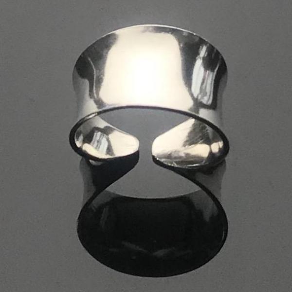 Sterling Silver Anticlastic Cuff Ring picture