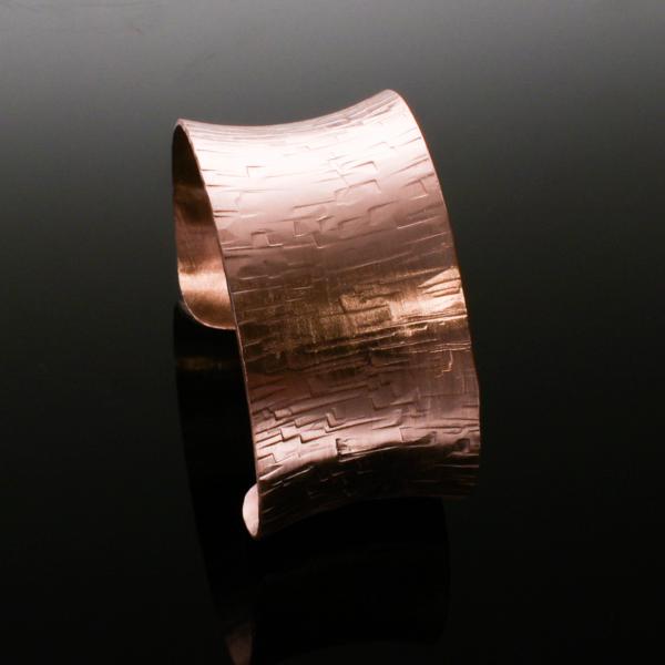 Copper Anticlastic Bark Cuff picture