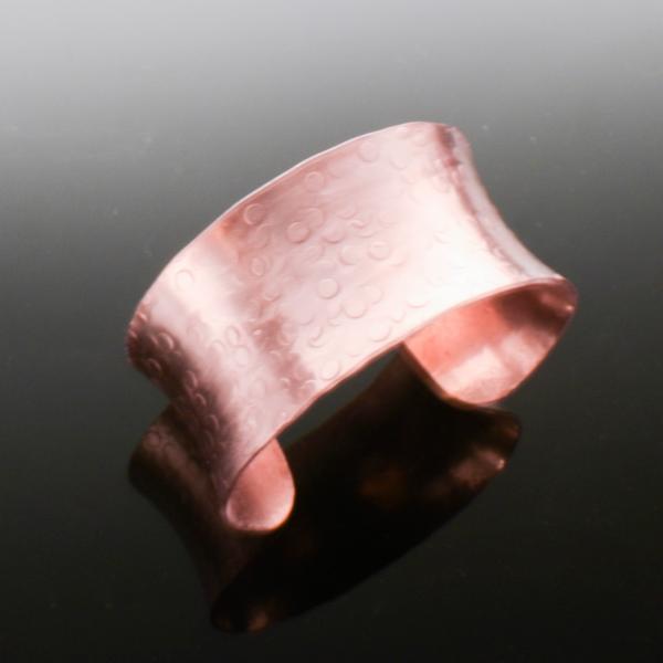 Copper Anticlastic Bubble Cuff picture