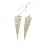 Sterling Silver Triangle Earrings