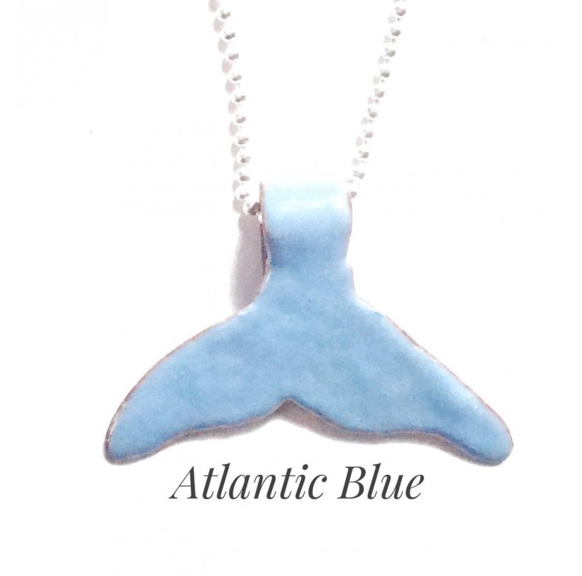 Enameled Whale Fluke Necklace picture